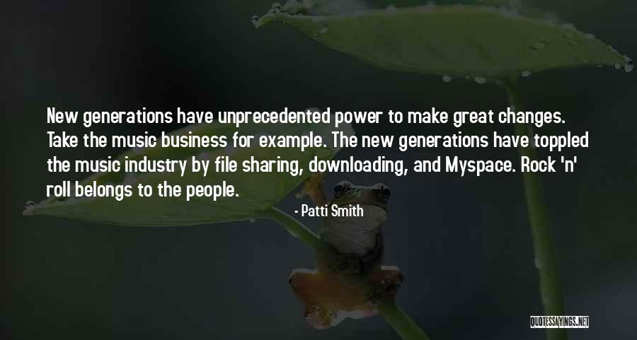 Myspace Quotes By Patti Smith