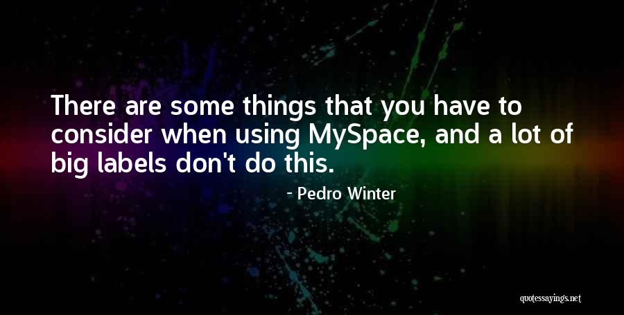 Myspace Quotes By Pedro Winter Myspace Quotes By Pedro Winter