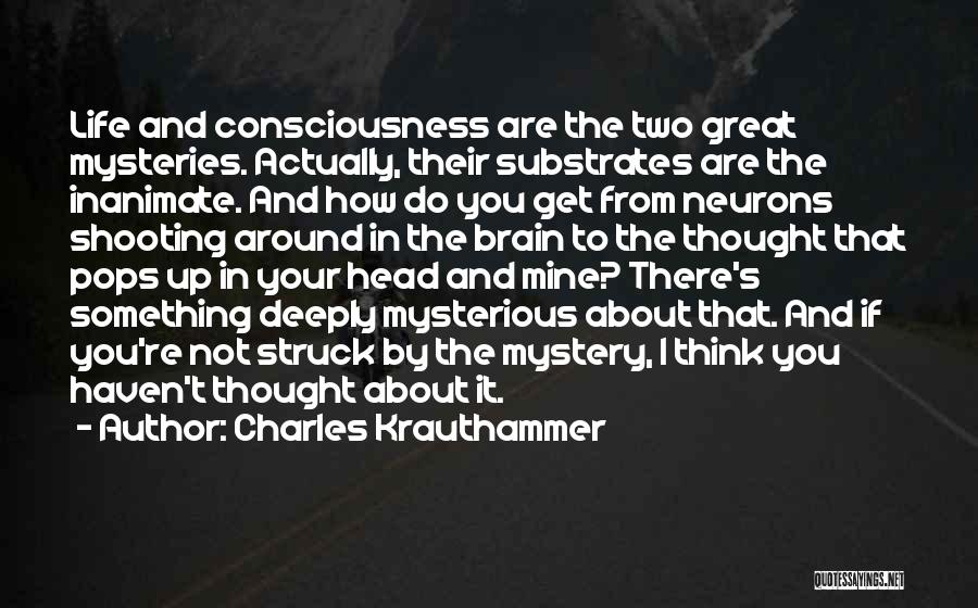 Mysterious Life Quotes By Charles Krauthammer