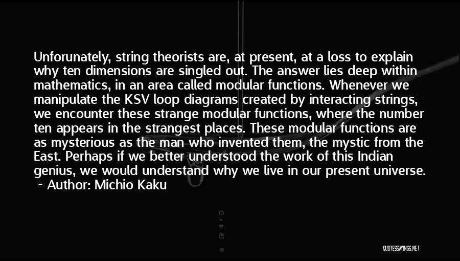 Mysterious Universe Quotes By Michio Kaku