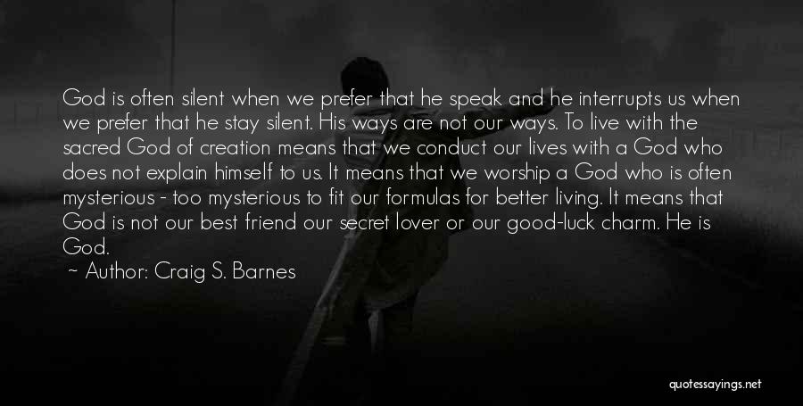 Mysterious Ways Quotes By Craig S. Barnes