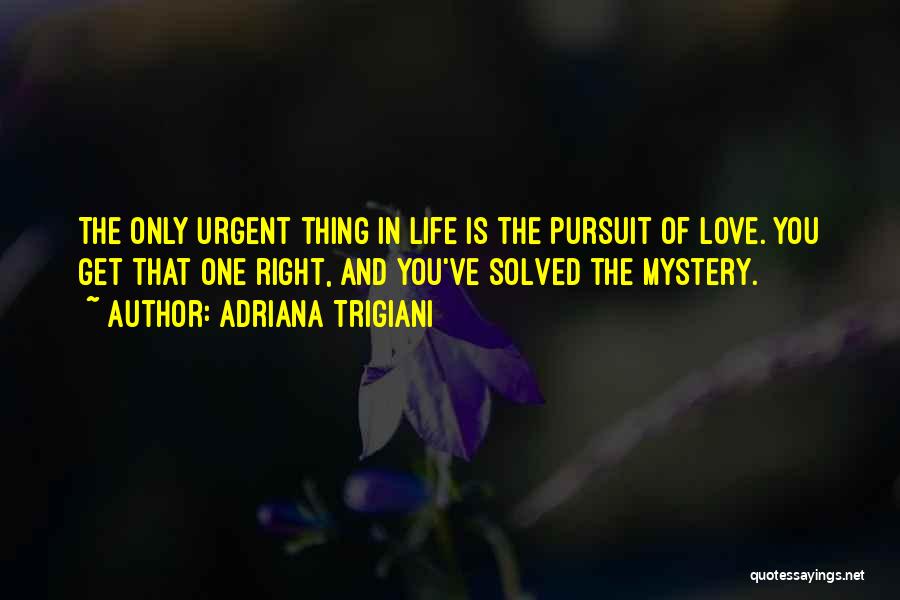 Mystery And Life Quotes By Adriana Trigiani