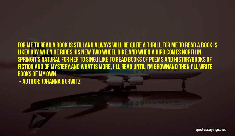 Mystery Fiction Quotes By Johanna Hurwitz