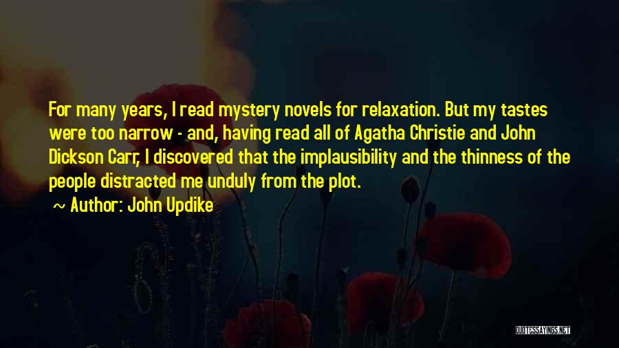 Mystery Novels Quotes By John Updike