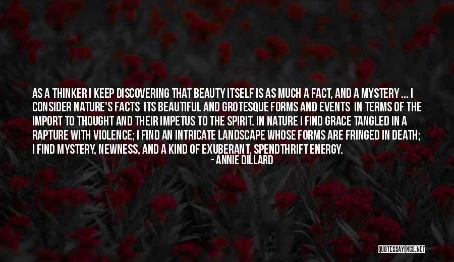 Mystery Of Beauty Quotes By Annie Dillard Mystery Of Beauty Quotes By Annie Dillard