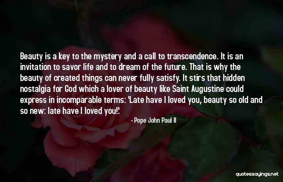 Mystery Of Beauty Quotes By Pope John Paul II Mystery Of Beauty Quotes By Pope John Paul II