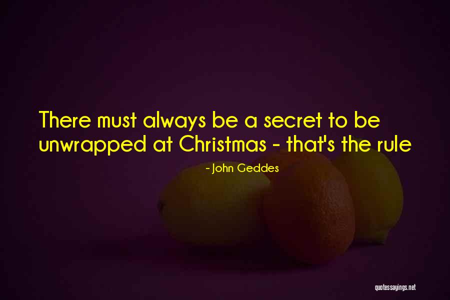 Mystery Of Christmas Quotes By John Geddes