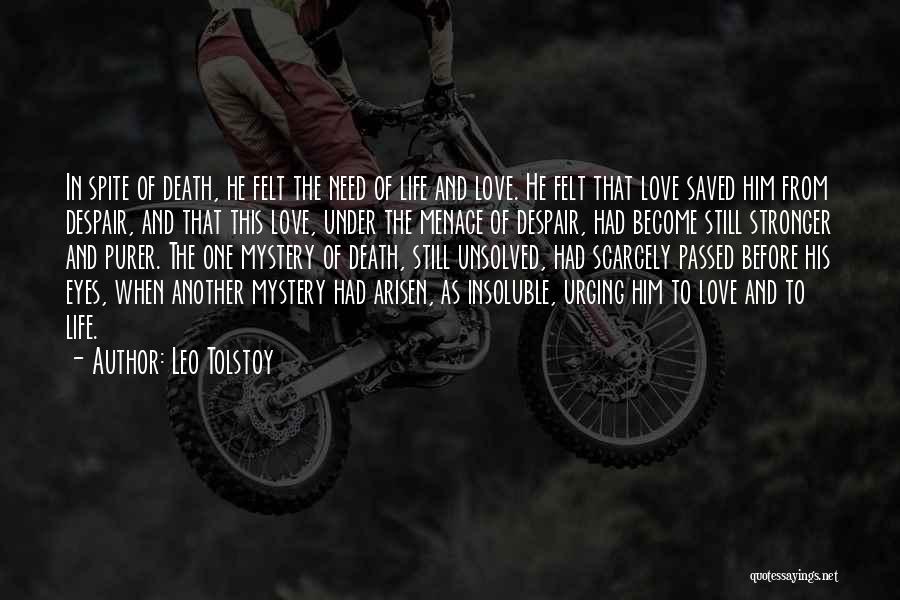 Mystery Of Eyes Quotes By Leo Tolstoy