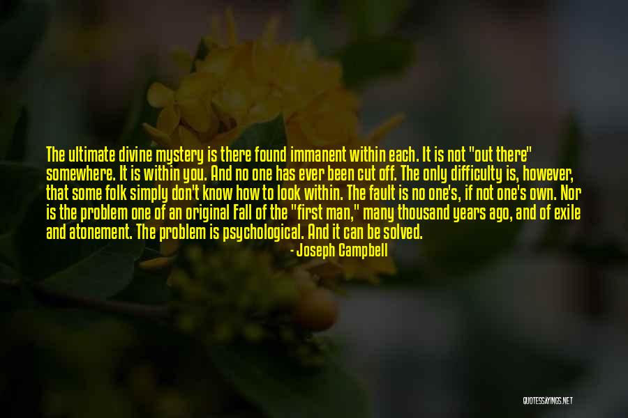 Mystery Solved Quotes By Joseph Campbell