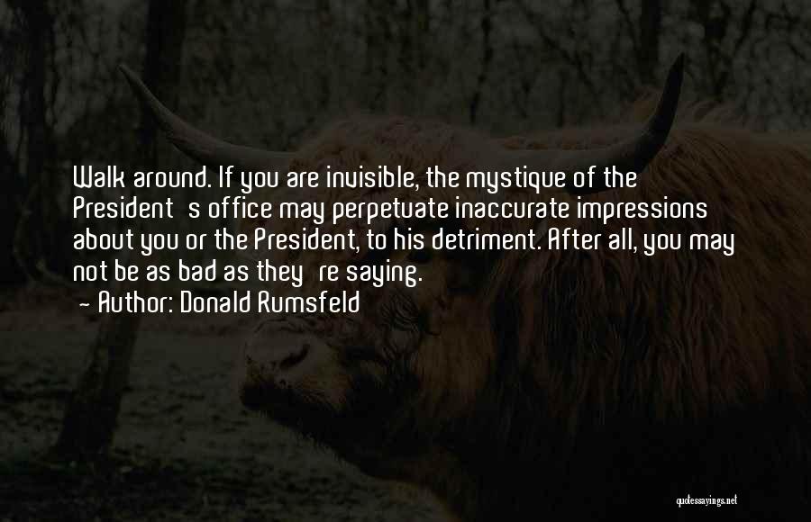 Mystique Quotes By Donald Rumsfeld