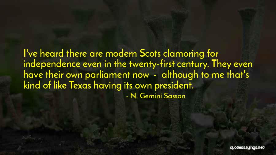 N. Gemini Sasson Quotes 2037508 N. Gemini Sasson Quotes 2037508