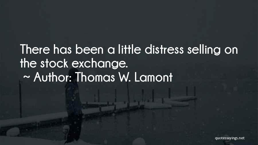 N Y Stock Exchange Quotes By Thomas W. Lamont