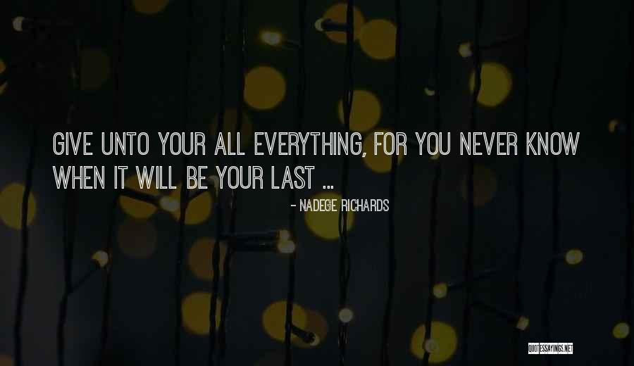 Nadege Richards Quotes 822312 Nadege Richards Quotes 822312