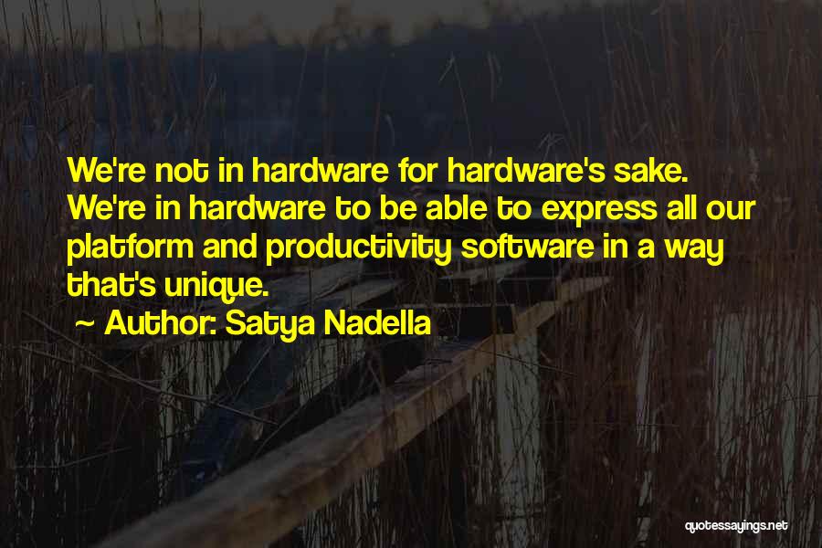 Nadella Quotes By Satya Nadella