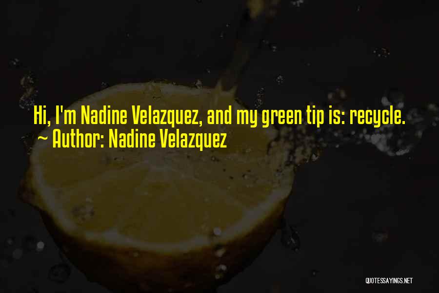 Nadine Velazquez Quotes 1590704