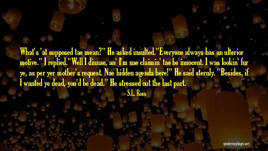 Nae Nae Quotes By S.L. Ross