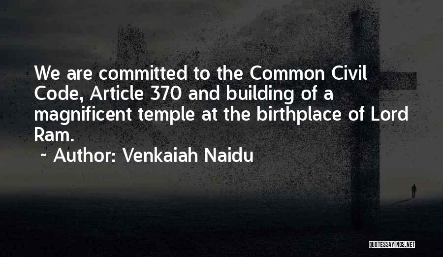 Naidu Quotes By Venkaiah Naidu