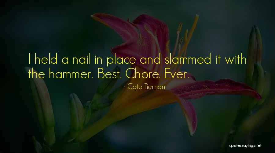 Nail And Hammer Quotes By Cate Tiernan Nail And Hammer Quotes By Cate Tiernan