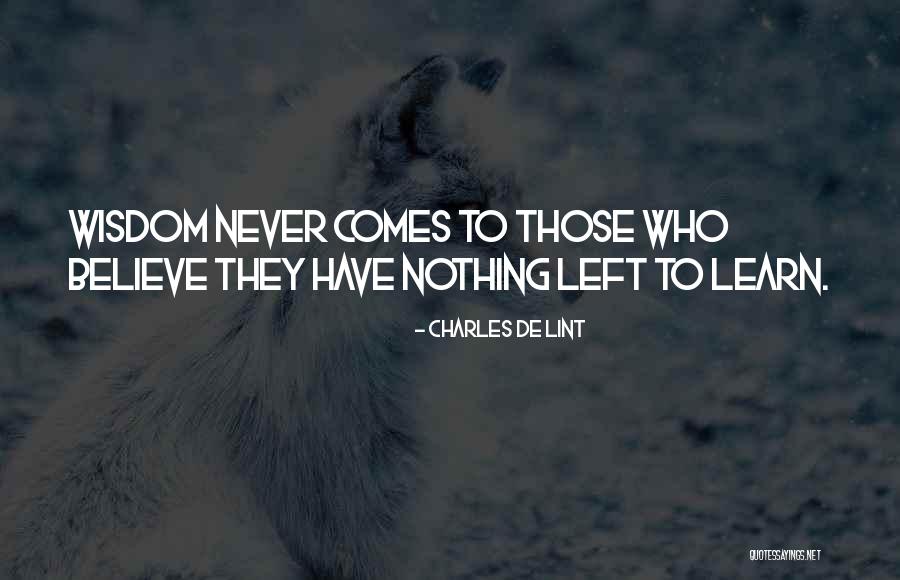 Najah Murder Quotes By Charles De Lint Najah Murder Quotes By Charles De Lint