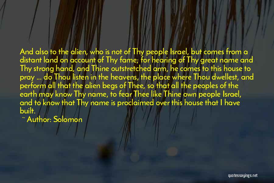 Name And Fame Quotes By Solomon