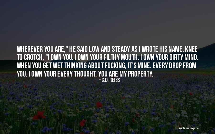Name Drop Quotes By C.D. Reiss Name Drop Quotes By C.D. Reiss