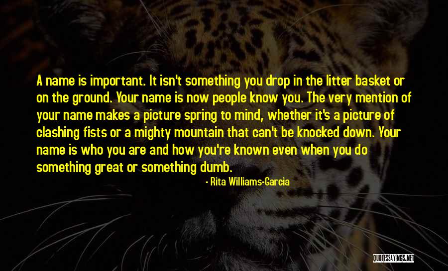 Name Drop Quotes By Rita Williams-Garcia Name Drop Quotes By Rita Williams-Garcia