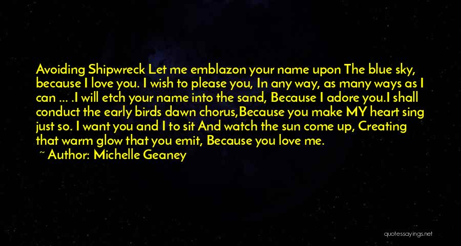 Name In The Sand Quotes By Michelle Geaney