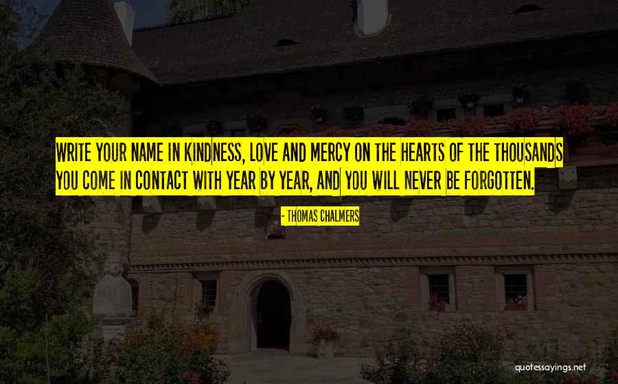 Name Mercy Quotes By Thomas Chalmers Name Mercy Quotes By Thomas Chalmers