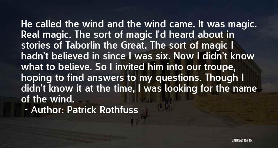 Name Of Wind Quotes By Patrick Rothfuss