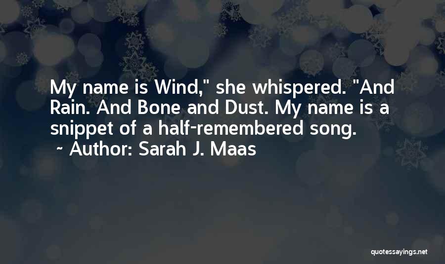 Name Of Wind Quotes By Sarah J. Maas