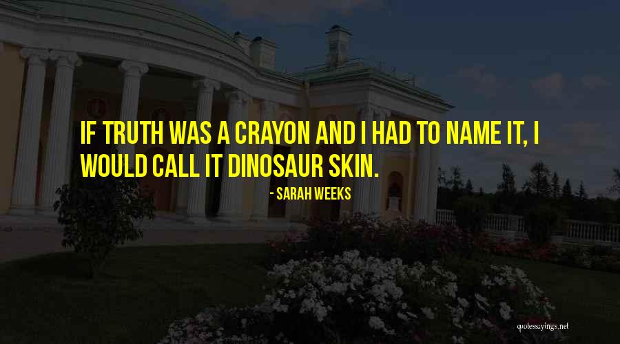 Name Sarah Quotes By Sarah Weeks