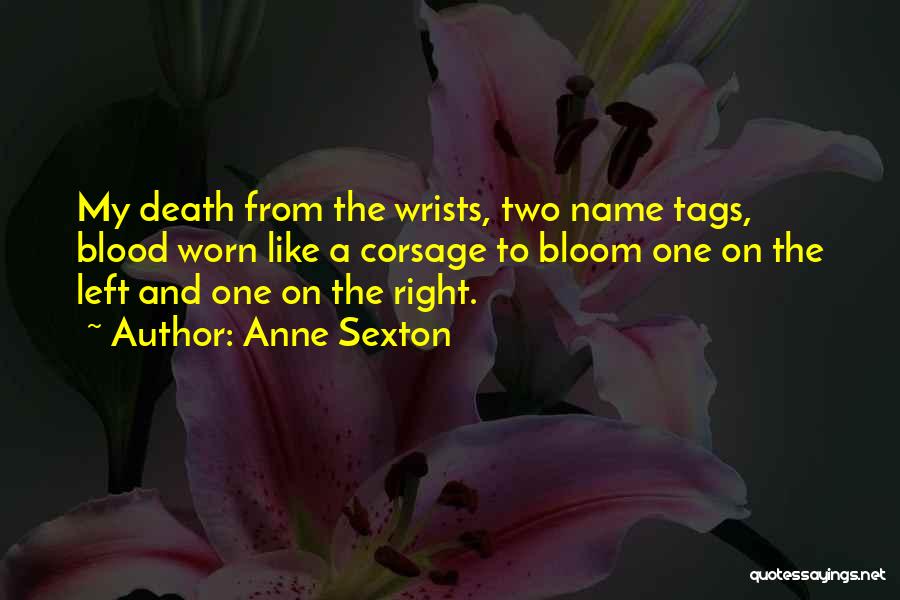 Name Tags Quotes By Anne Sexton