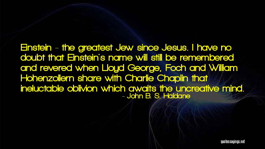 Name Which Quotes By John B. S. Haldane Name Which Quotes By John B. S. Haldane