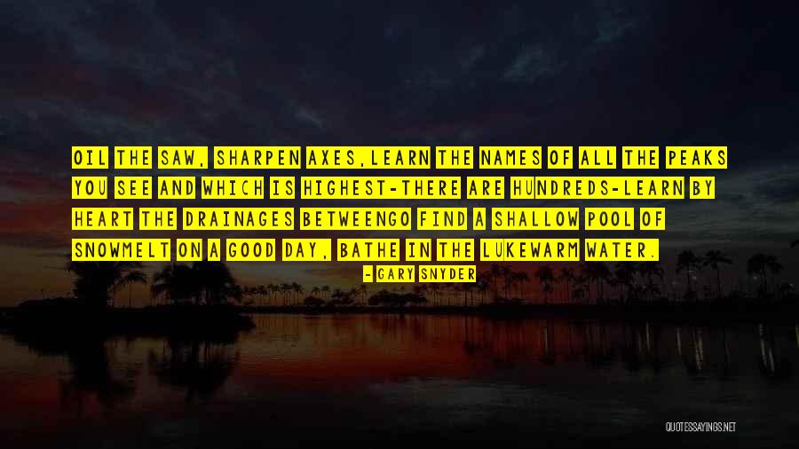 Names Day Quotes By Gary Snyder Names Day Quotes By Gary Snyder