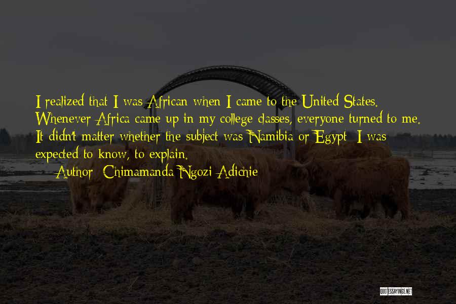 Namibia Quotes By Chimamanda Ngozi Adichie