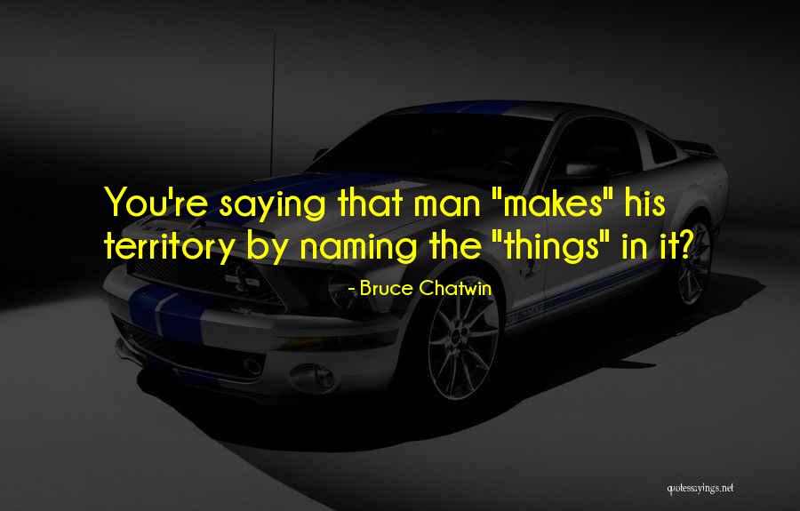 Naming Of Things Quotes By Bruce Chatwin Naming Of Things Quotes By Bruce Chatwin