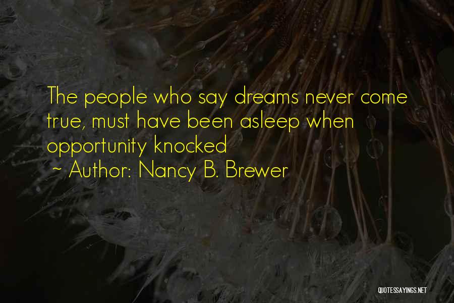 Nancy B. Brewer Quotes 201850