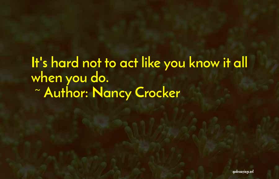 Nancy Crocker Quotes 843543