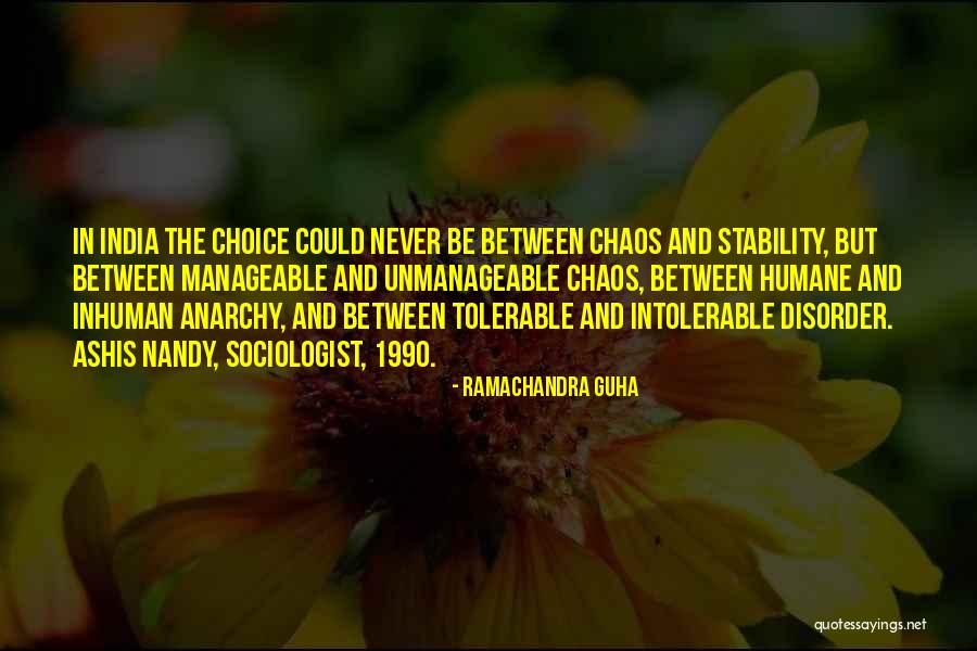 Nandy Quotes By Ramachandra Guha Nandy Quotes By Ramachandra Guha