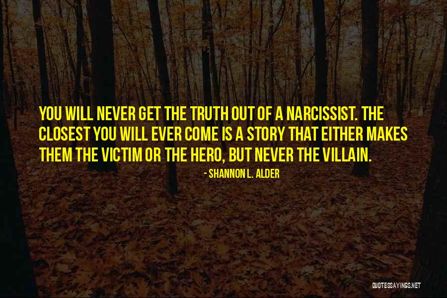 Narcissist Victim Quotes By Shannon L. Alder Narcissist Victim Quotes By Shannon L. Alder