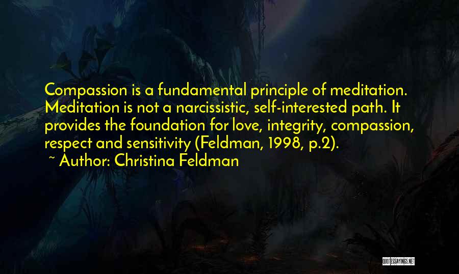 Narcissistic Love Quotes By Christina Feldman