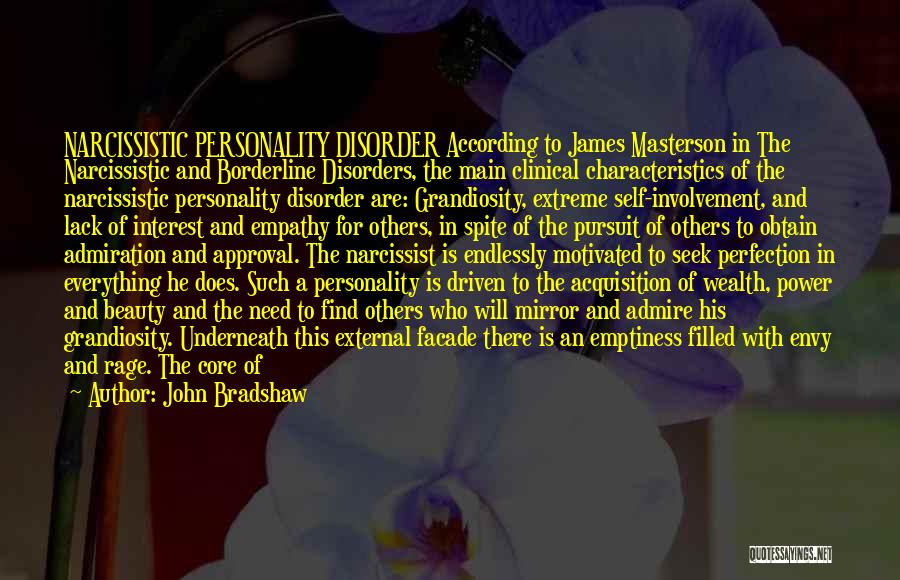 Narcissistic Personality Disorder Quotes By John Bradshaw