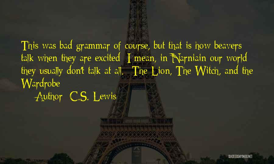 Narnia The Lion The Witch And The Wardrobe Quotes By C.S. Lewis