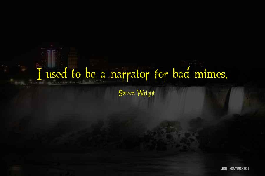 Narrators Quotes By Steven Wright