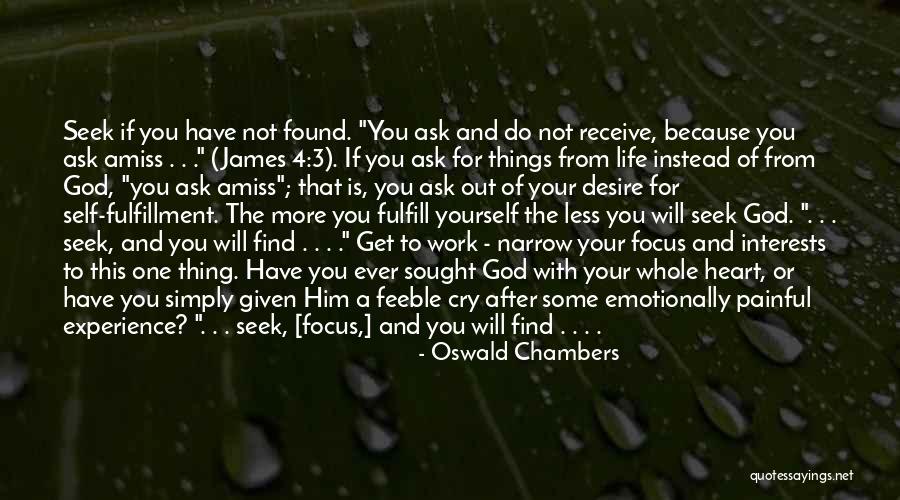 Narrow Focus Quotes By Oswald Chambers Narrow Focus Quotes By Oswald Chambers