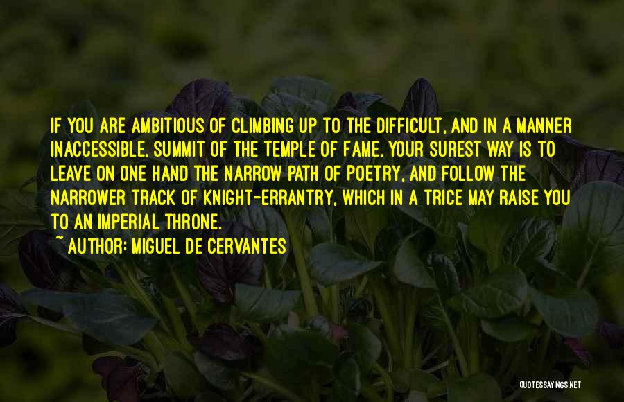 Narrow Quotes By Miguel De Cervantes
