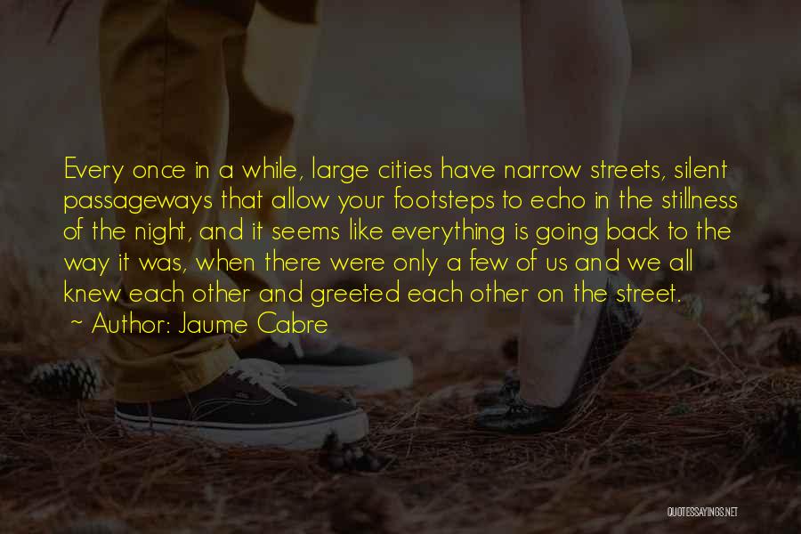 Narrow Streets Quotes By Jaume Cabre