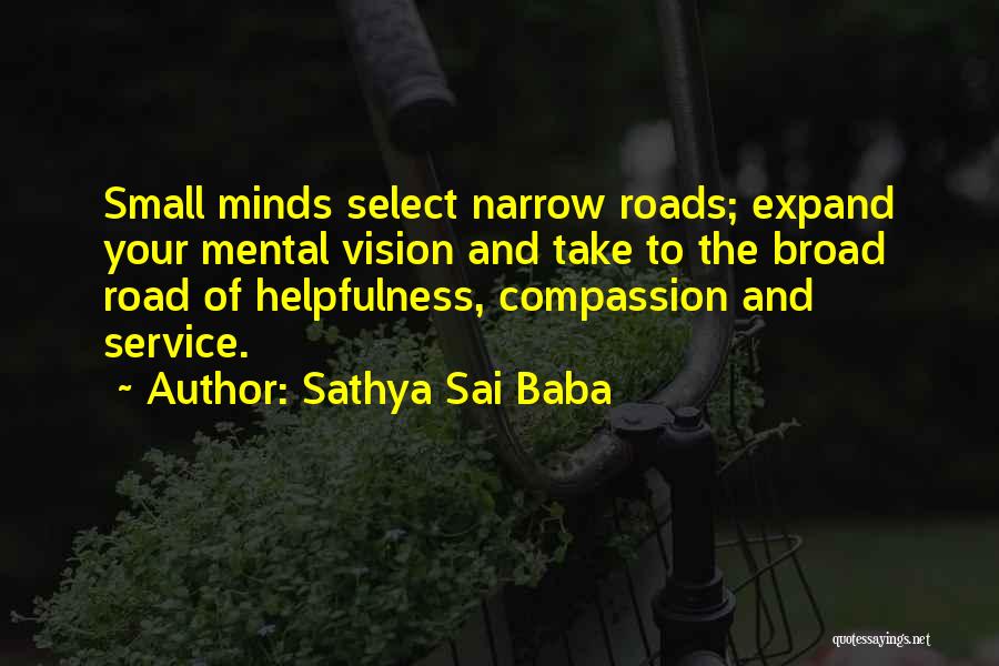 Narrow Vision Quotes By Sathya Sai Baba