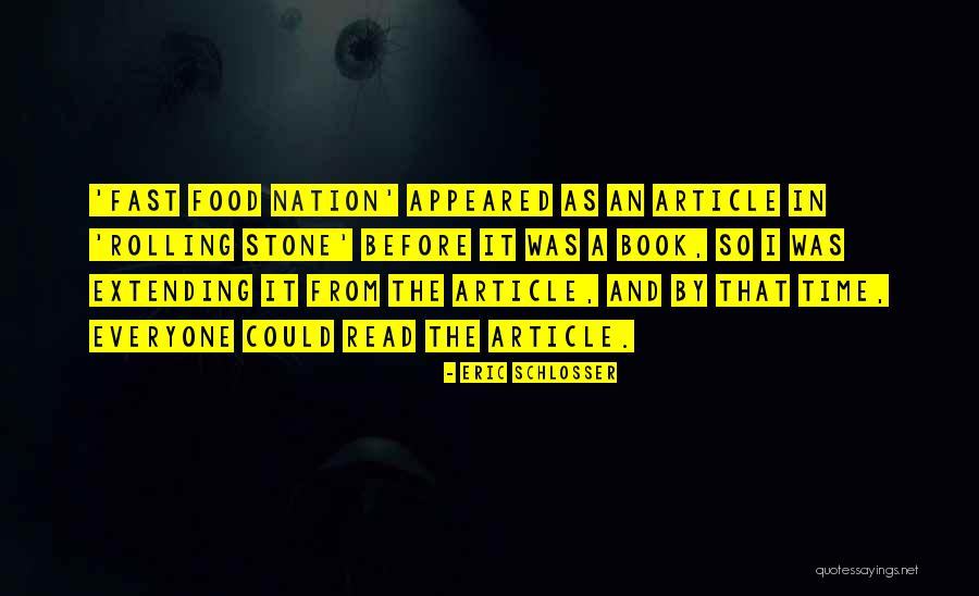 Nation Time Quotes By Eric Schlosser Nation Time Quotes By Eric Schlosser