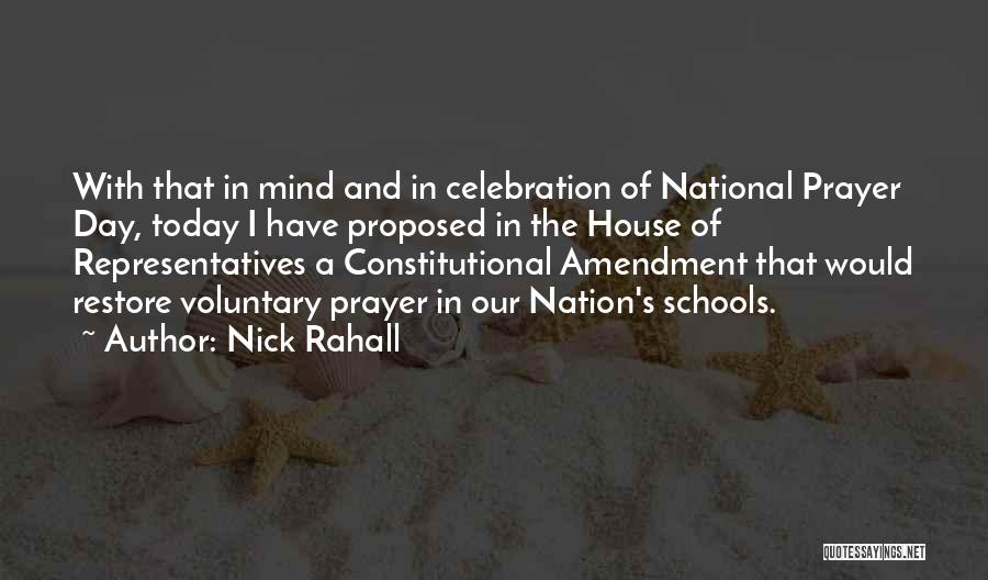 National Day Of Prayer Quotes By Nick Rahall
